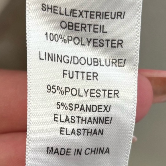 Adrianna Papell Strapless Lace Sheath Dress Champagne Size 10 - Picture 9 of 10